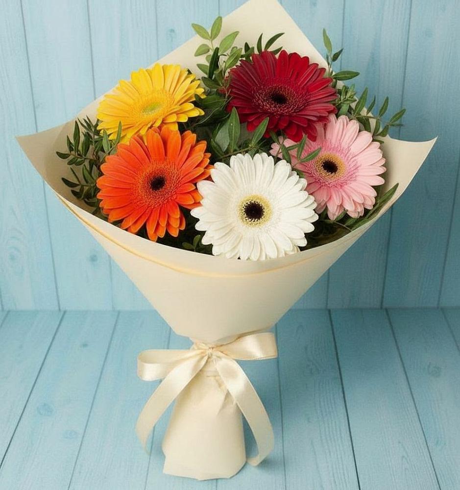 Букет цветов из: Герберы в Луге
