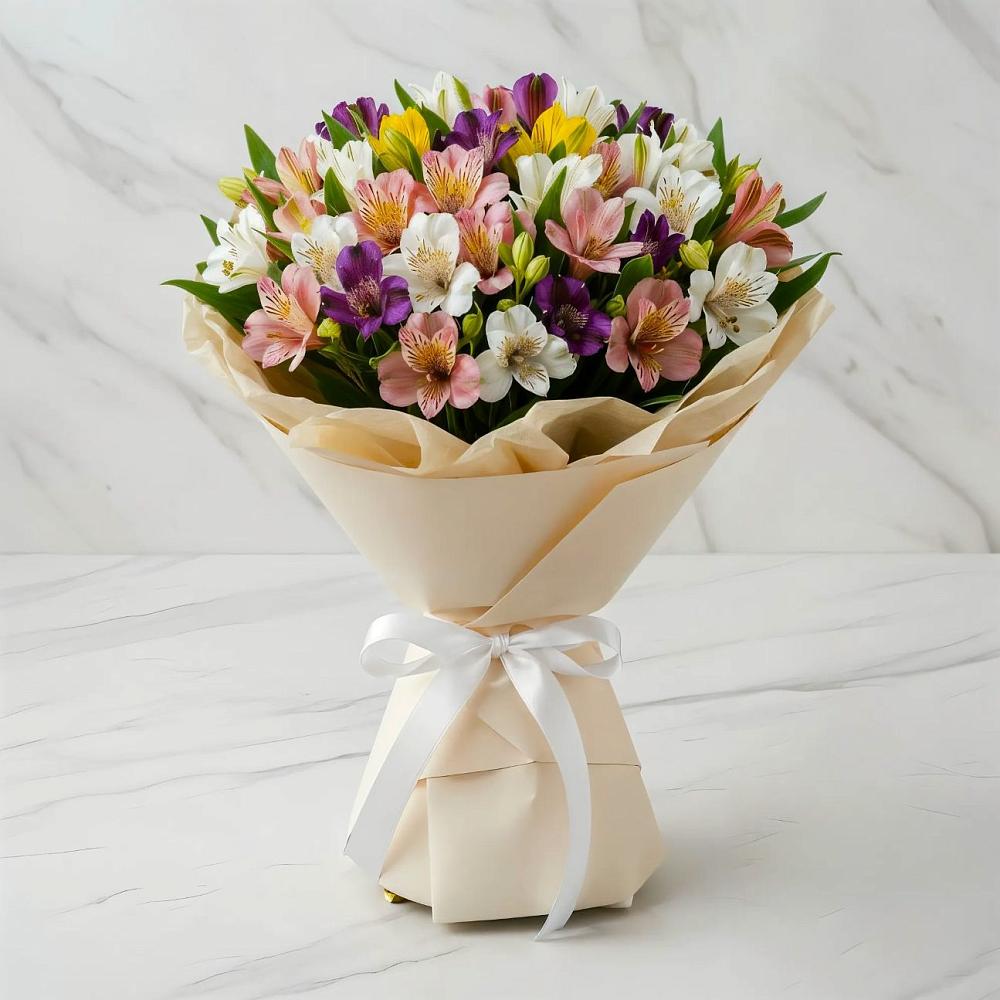 Букет цветов из: Альстромерии в Луге