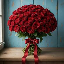 Букет Красные розы Блэк Меджик в Луге