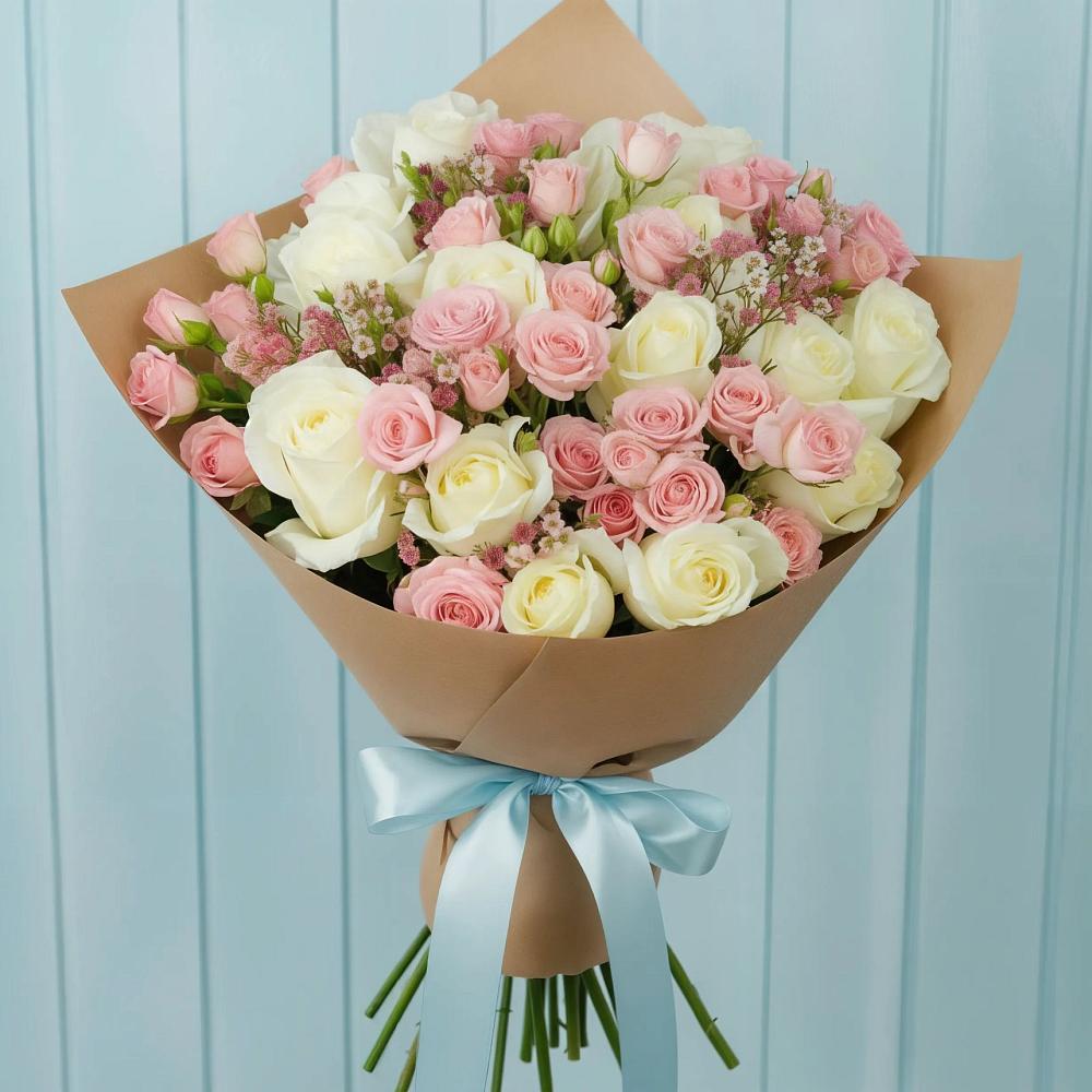 Букет цветов из: Розы в Луге