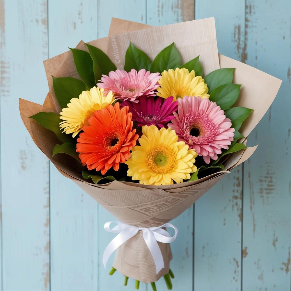 Букет цветов из: Герберы в Луге