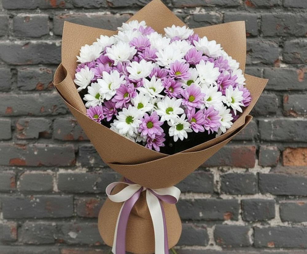 Букет цветов из: Хризантемы в Луге